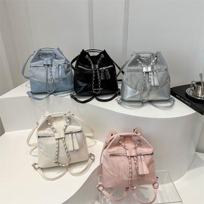 Simple Bucket Bag New Casual Large Capacity Commuting Bag Popular Fresh Summer One-shoulder Crossbody Bag