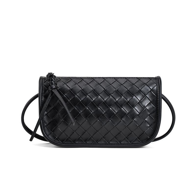 Fashion New Leather Women's Summer Ins Woven Bag Exquisite Niche Small Bag Women's Versatile Messenger Small Square Bag