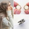 Magnetic Pin for Fabrics 5 Pcs Women Shawl Button, No Snag Headband Scarf Clip, Multi-Use Fashion Brooch Magnet Safety Pins, Metal Pinless Buckle