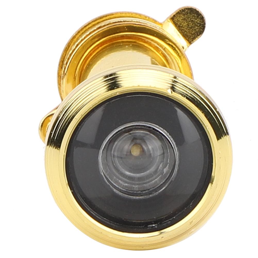 

2Pcs 220 Degree Viewing Angle Anti Theft Household Door Viewer with Back Cover Home Security(14mm Gold )