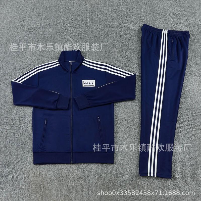 AJ Tracksuit Set Long Zip Football Training Suit No Team Men Women Sportswear