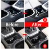 For Toyota RAV4 XA50      2024 2025 Hybrid ABS Car Front Row Water Cup Holder Trim Cover Frame Accessories