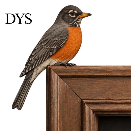 Wooden Bird Door Frame Decor Topper Decor, Adorable Shape Corner Statue, Handcrafted Wood Sign, Woodland Natural Charm Home Accessories Art