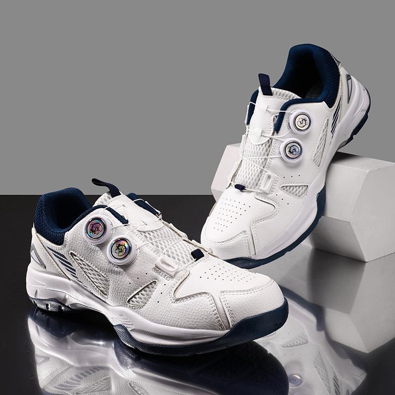 New rotary buckle casual badminton shoes couple table tennis sports shoes men's and women's tennis baseball training shoes
