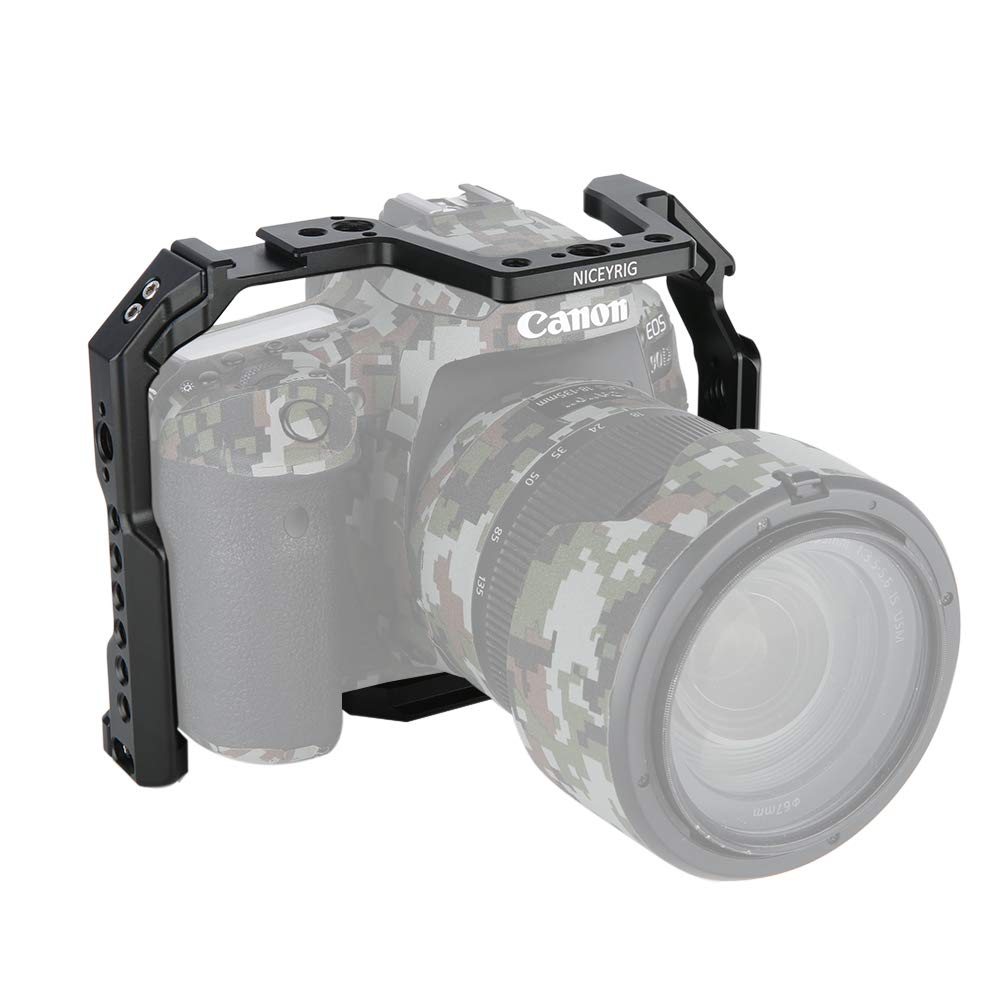NICEYRIG Canon Dedicated Expansion Camera Cage with NATO Easy To DSLR Camera Rig for Canon Video Shooting 371 90D/80D/70D Cage, Rail, Lightweight,