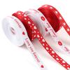 (5 Yards/Packung)10mm Valentinstags-Dekorationsband Geschenkstrauß Verpackungsmaterial Druck Ripsband Geschenkbox Feiertag