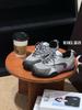 Retro leather platform mesh German training shoes women's 2025 autumn new versatile casual non-slip sports Forrest Gump shoes