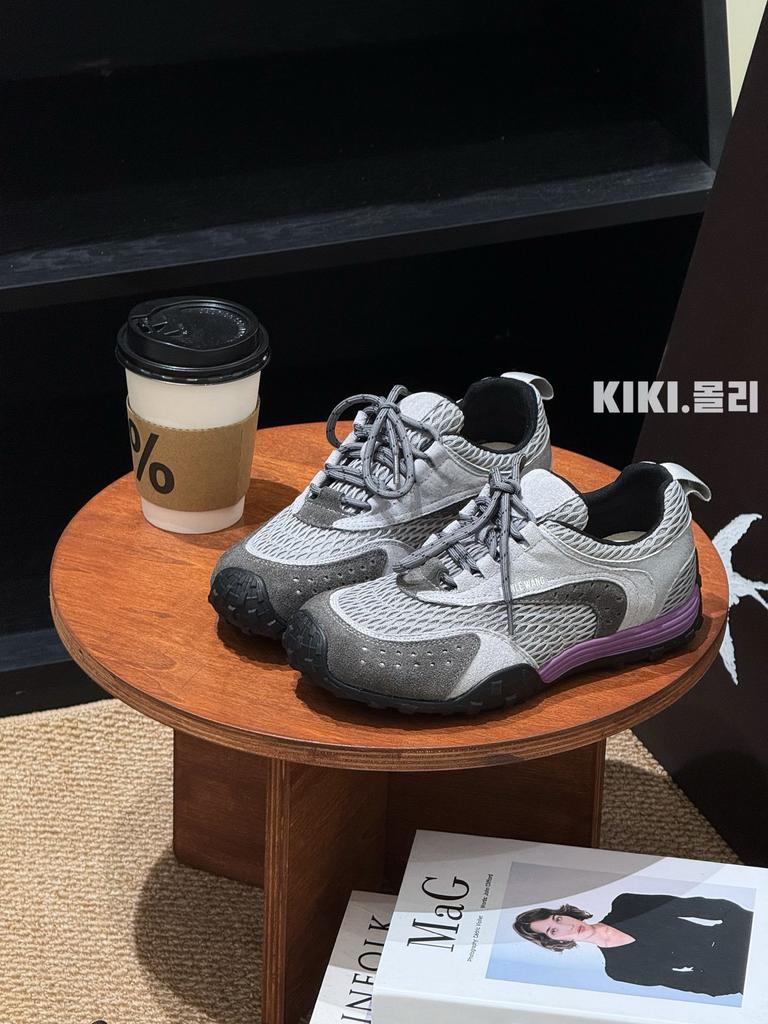 Retro leather platform mesh German training shoes women's 2025 autumn new versatile casual non-slip sports Forrest Gump shoes