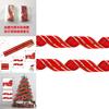 Festive 2 Meter Soft Red Velvet Christmas Ribbon With Stunning Silver Accents