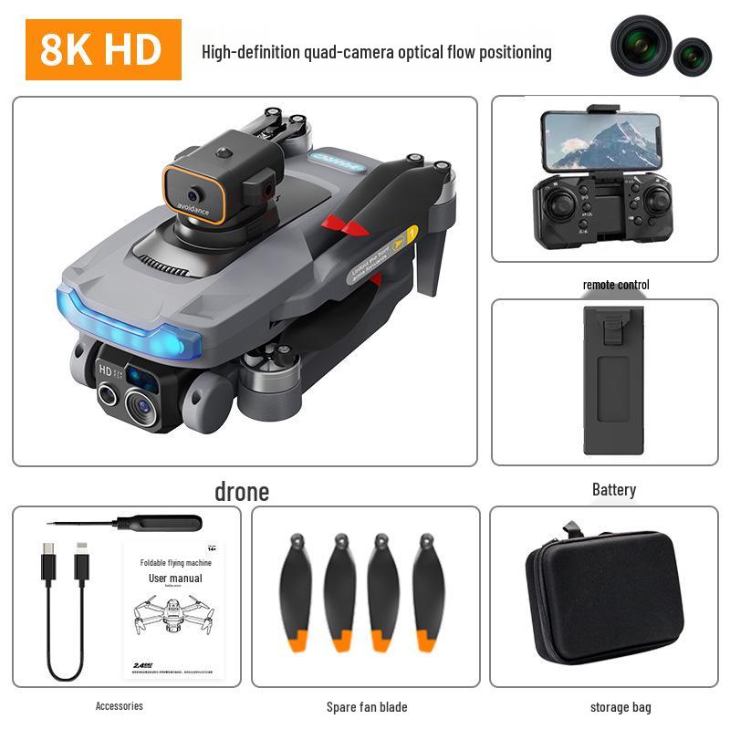 Dronă P15: Pliabil, Evitarea Obstacolelor, Fotografie HD, GPS fără Perii, Telecomandă, Prietenos cu Copiii, Funcții Profesionale