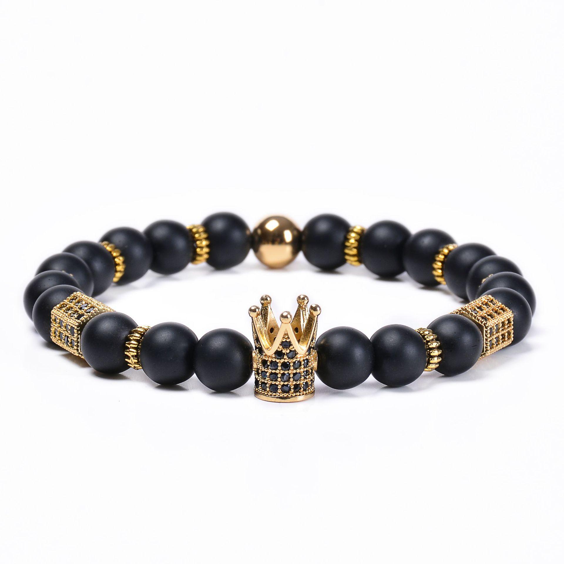 

JYL TS Bracelet Owl Turquoise Beaded Cute Brings Wisdom & Good Luck Frosted-Elastic Cord какао коричневий колір