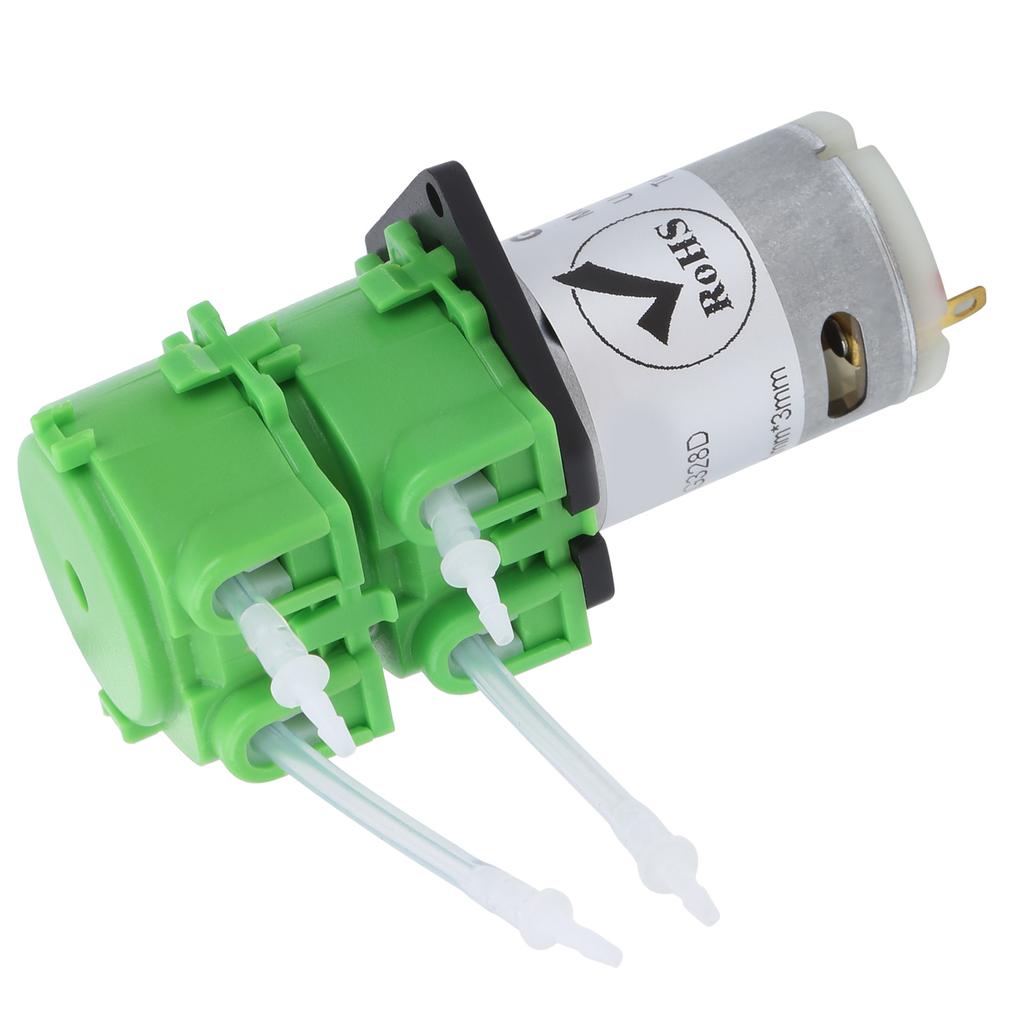 Dosing Peristaltic Water Pump Double Head Micro Liquid Circulating 1 X 3mm TubeDC 12V