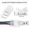 20pcs LED Strip Connector 2/3/4/5/6pin Electric Wire Connector For 5050 RGB CCT RGBW LED Strip Lights To Wire Connection Use