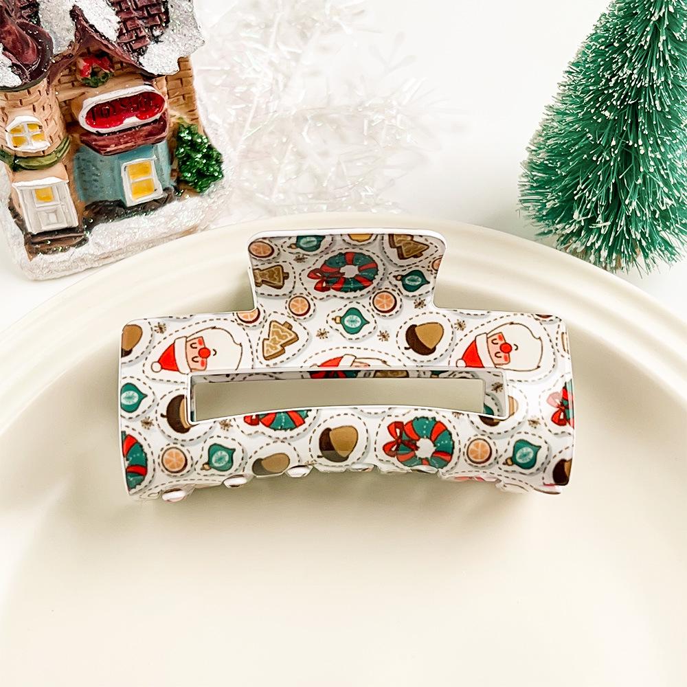 Bambus Yao Weihnachts-Cartoon Haarspangen: Niedliches Hai-, Rentier- & Schneemann-Design