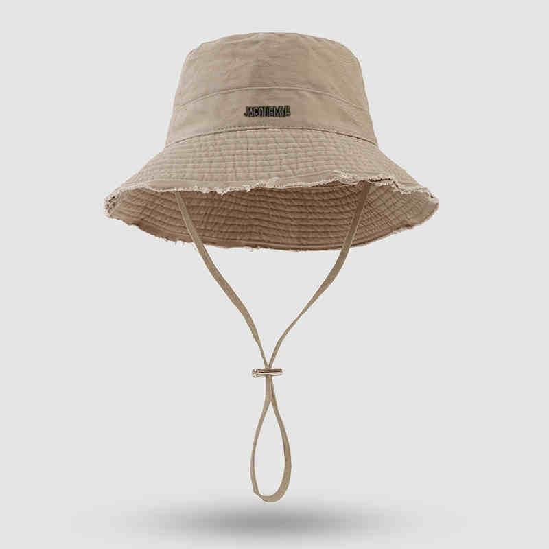 Autumn and winter hat women's large brim showing face small bucket hat versatile basin hat high sense solid color bucket hat