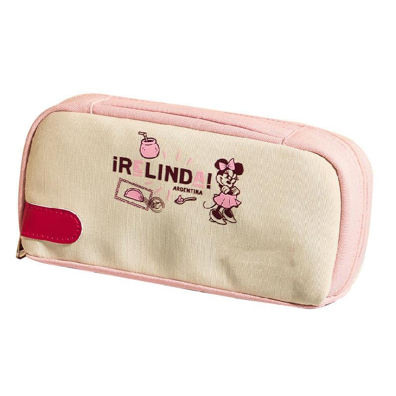 Lilo Stitch Kids Large Capacity Girls Pen Case With Polyester Material For School Supplies