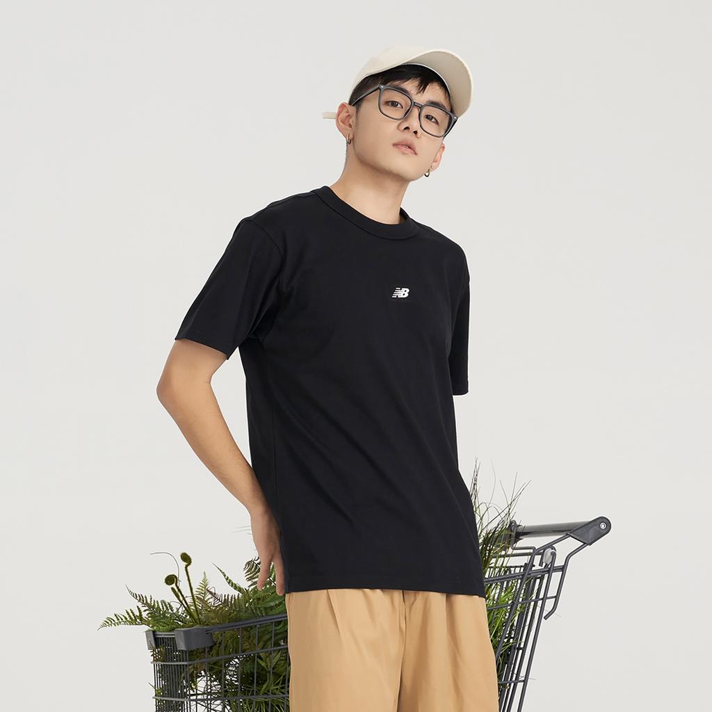 New Balance Athletics Remastered Graphic Cotton Jersey T-shirt Asia Sizing 'Black' Men's AMT31504-BK