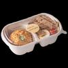 MEIDI Biodegradable 700ML Dual Compartment Pulp Lunch Box
