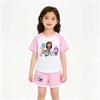 Gabby's Dollhouse Girls Sportswear Set Toddler Boy Clothes Summer Pajamas Gabby Cats Cotton Short Sleeve T Shirt+Shorts Costume