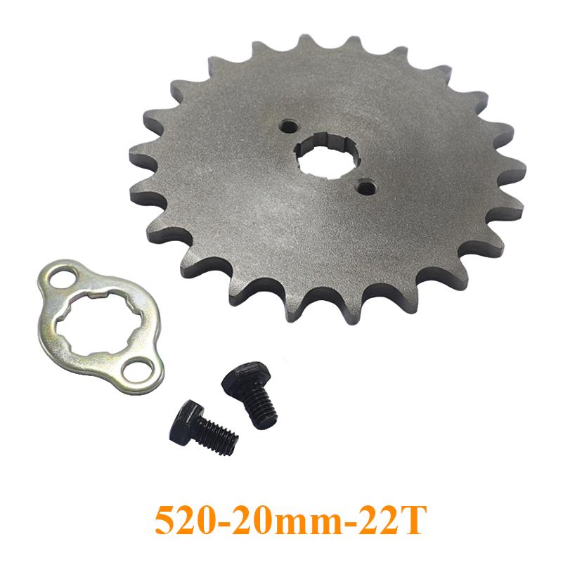 520 20mm 10T 11T 12T 13T 14T 15 16 17 18 19 20 T Front Engine Sprocket For Honda Lifan ZongShen YCF ATV Quad Dirt Pit Bike Buggy