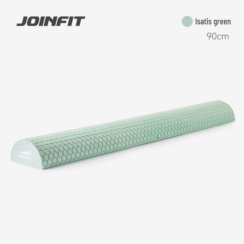 Joinfit Solid Foam Yoga Roller: Durable Half-round Massage Wheel for Muscle Relaxation and Fitness