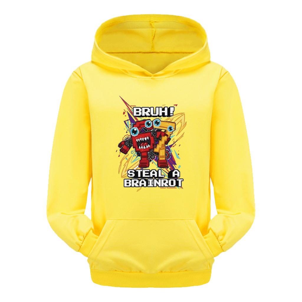 5227 Dětské Chlapecké Dívčí Ukradni Mozkovou Hnilobu 67 Šest Sedm Tištěné Ležérní Mikiny s Dlouhým Rukávem a Kapucí