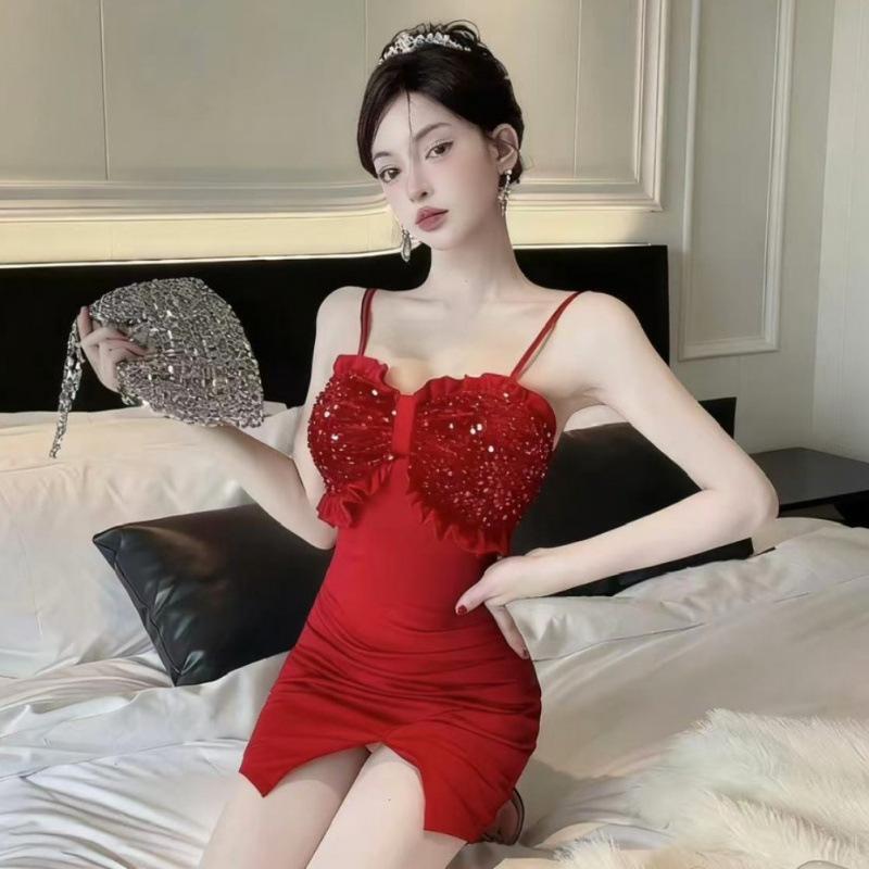 Sophisticated Sequined Sleeveless Bodycon Dress