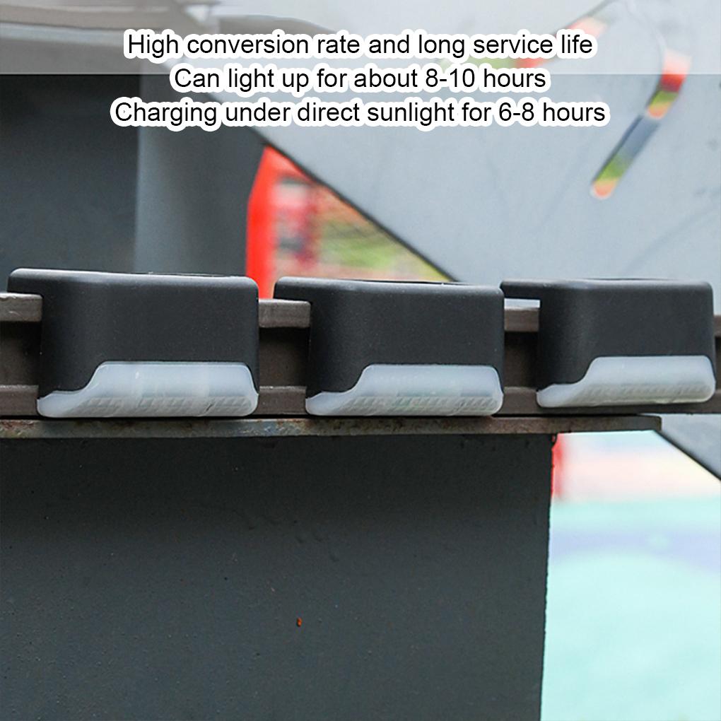 Long-lasting Solar Stairs Fence Lights Easy To Install Waterproof Courtyard Light Decoration Outdoor