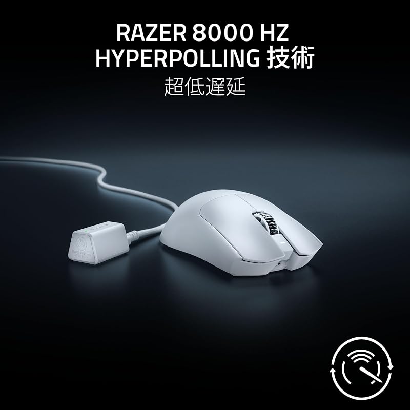 Razer Viper V3 Pro White Edition Wireless Gaming Mouse with Focus Pro 35K Sensor, 35000 DPI, Fast Response, Optical Switches, and 6 Buttons