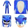 Niebieska maska cosplay Sonic Hedgehog dla dzieci z przyciągającym wzrok wzorem i uniwersalnym rozmiarem