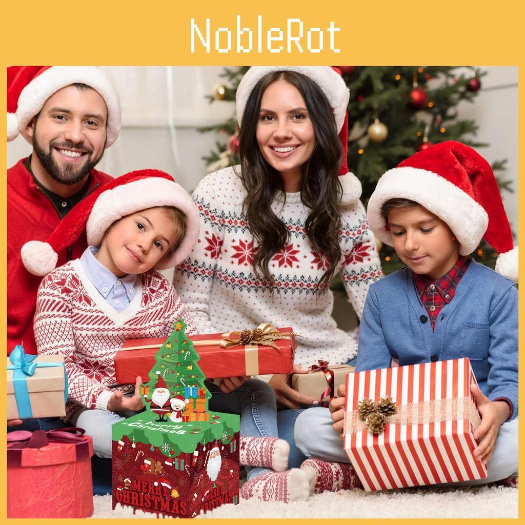 Santa Pattern Paper Money Box Gift Box For Christmas Decors And Gift Giving