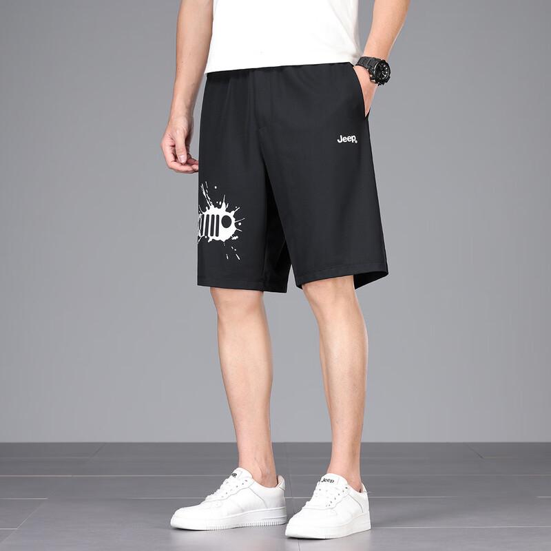 Jeep Men's Loose Elastic Summer Casual Shorts