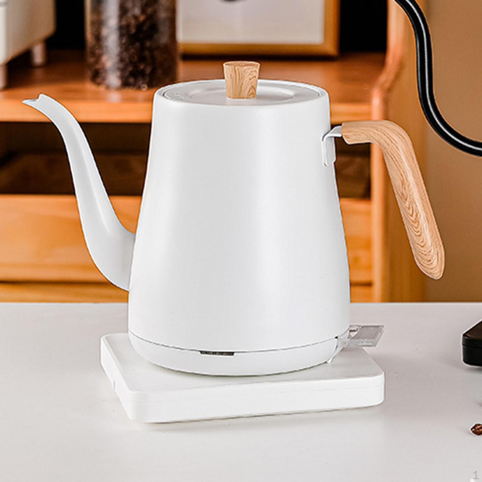 Gooseneck Electric Kettle Kitchen Pour over for Tea Christmas Brewing White bianco