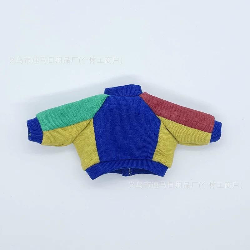 Obitsu 11 Clothes Accessories Casual Loose Knit Sweater Color Blocked T-shirt 1/12Bjd Dolls Clothing Baby Toys Doll Dress Up Only clothes