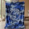 Coperta in Flanella con Stampa Calcio Everton, Morbida Calda Leggera Coperta da Divano Letto Campeggio