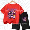 2026 Summer New K- POP Korean Idol Style Boys Girls Outfits Two-Piece Set with  Printed Short-Sleeve T-Shirt Shorts