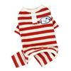 Pet Dog Clothes Four-legged Small Dog Striped Loungewear Thin Spring Autumn Winter Spring Summer Clothing