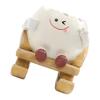 Cute Sit Rocking Chair Succulents Flower Pots with Drain Hole Smile Faces Planter Pot, Cartoon Resin Pot for Indoor