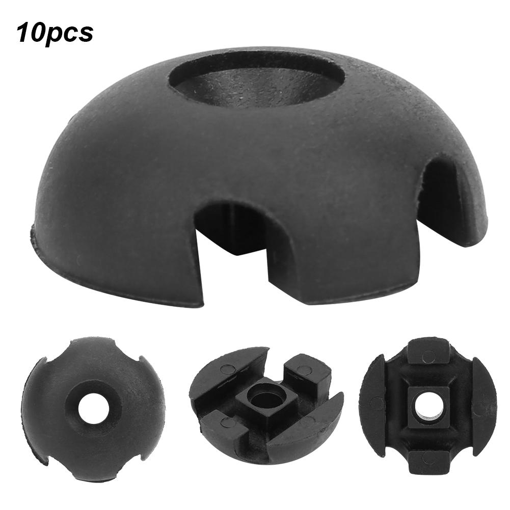 10pcs Deck Line Guide Slotted Round Rigging Accessories for Canoes Kayak Marine