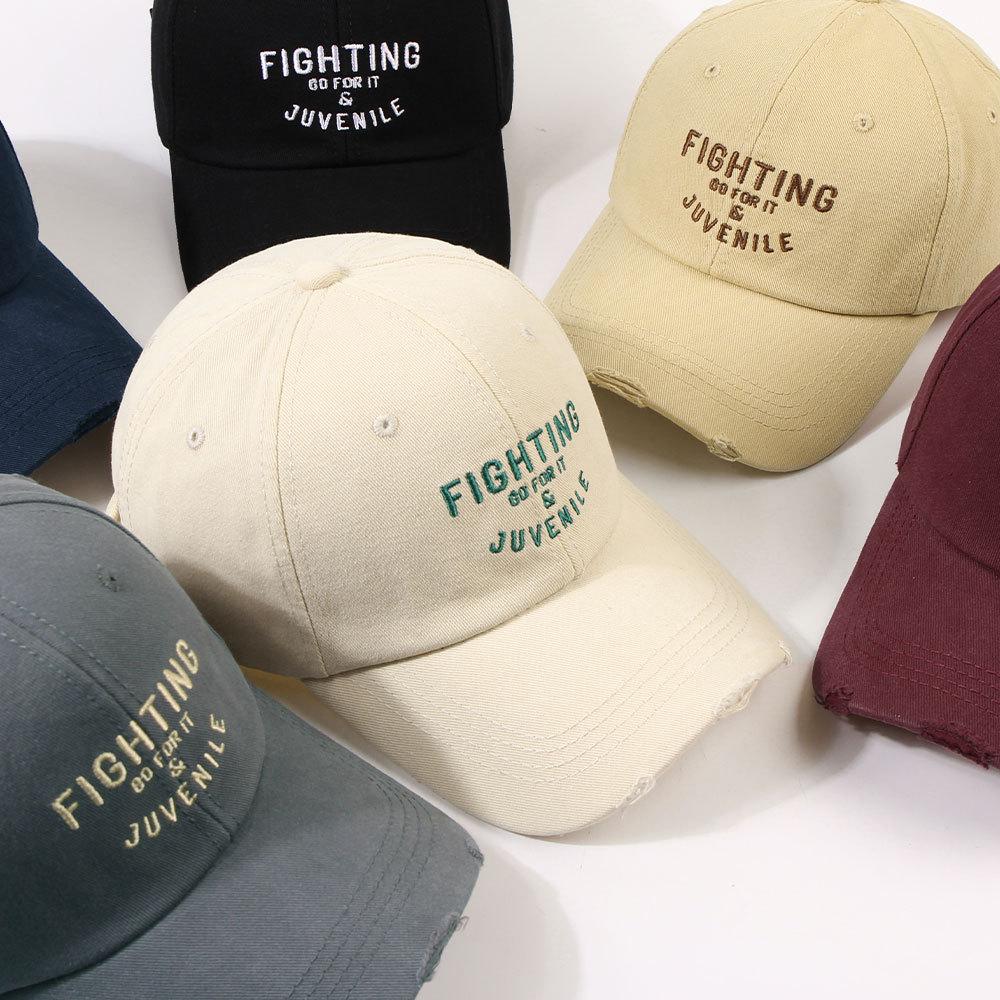 Ladies autumn and winter fashion letter embroidered cap shopping trip student couple sunshade baseball cap