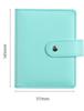 A7 Macaron Color 6 Ring Binder Pu Clip-On Notebook Leather Loose Leaf Notebook Cover Notebooks Journal Kawaii Stationery Quality