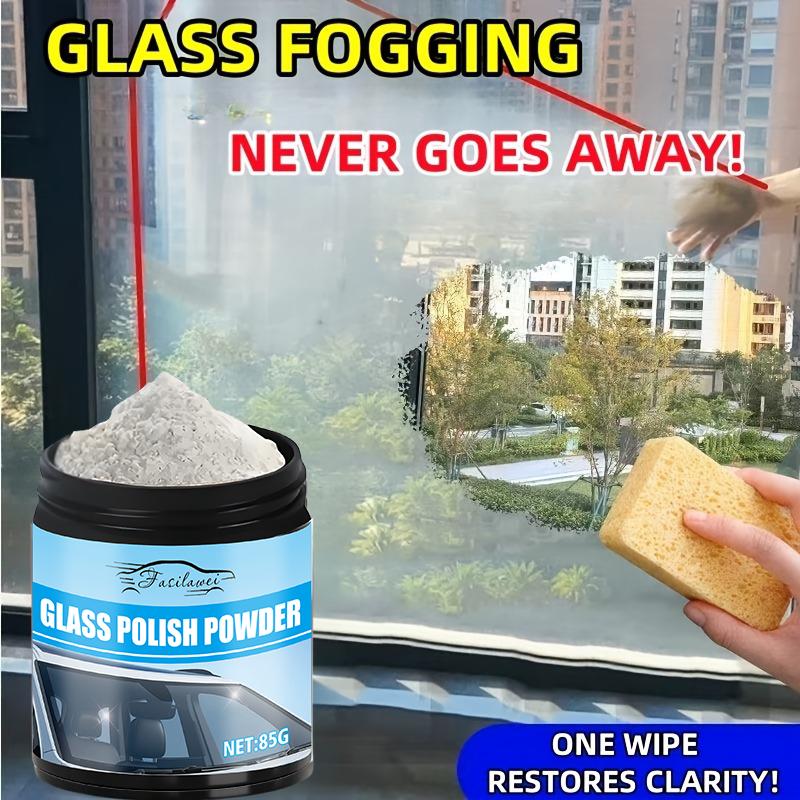 Glass Polishing Powder - Professional Scratch Repair Polish for Cars, Bathrooms and Mirrored Surfaces - Restores Clarity Fast