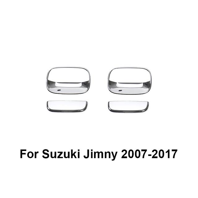 Car Exterior Front Side Door Rear Tail Door Handle Bowl Decoration Cover Stickers for Suzuki Jimny 2007-2017 Car Styling