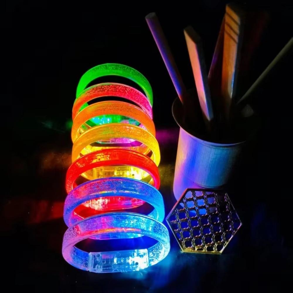 10 Pieces Plastic Light Up Bangle Glow in The Dark Luminous Wristbands  Concerts