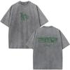 Vintage Washed Rapper Bad Bunny Debi Tirar Mas Fotos DTMF T Shirts Men Women Summer Clothing Fashion Hip Hop Tshirts Streetwear