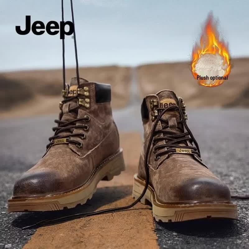 Мужские высокие рабочие ботинки Martin Jeep 38 хаки