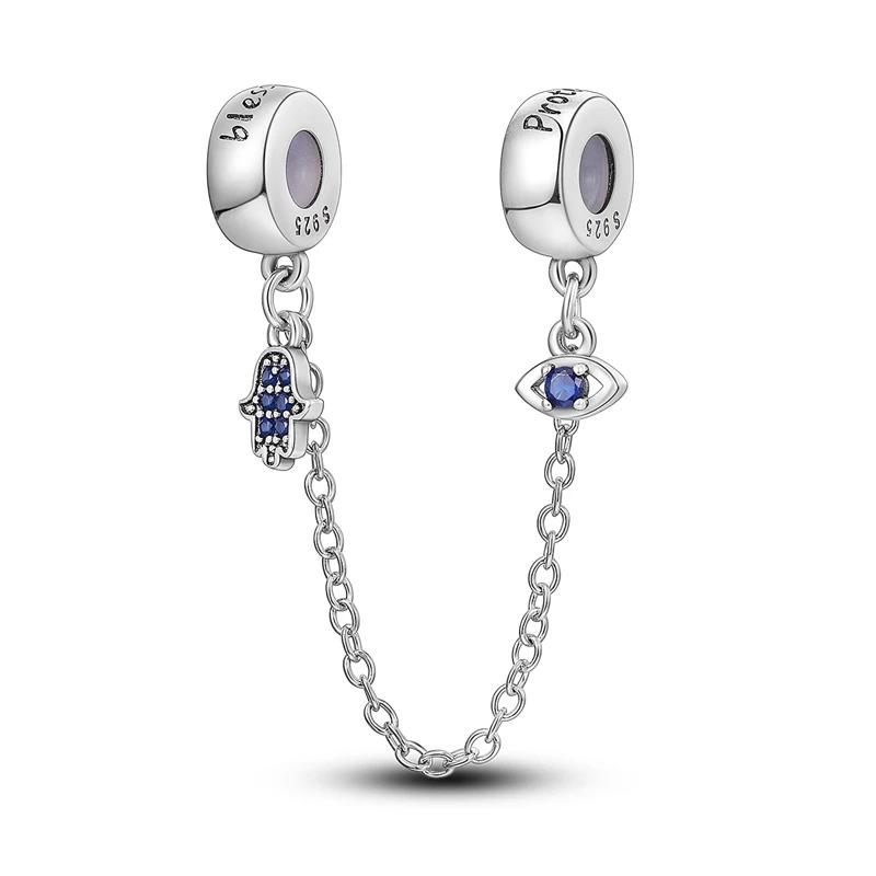 Blue Charms Series Copper Universe Butterfly Angel Spinning Eye Beads Fit Original Bracelet Diy Jewelry Women Gift