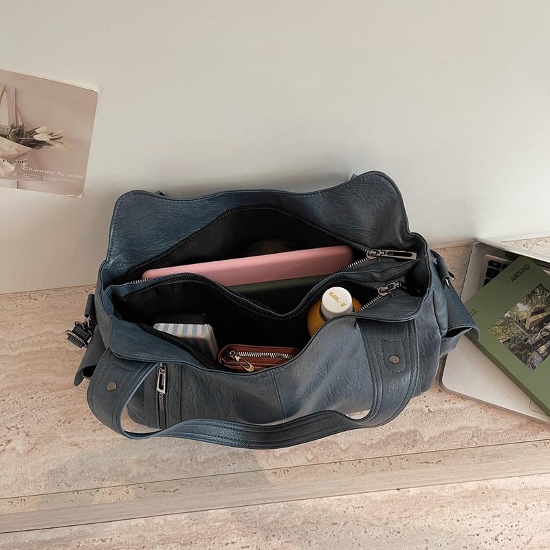 Women's PU Tote Bag Large Capacity Crossbody Bag Shoulder Bag