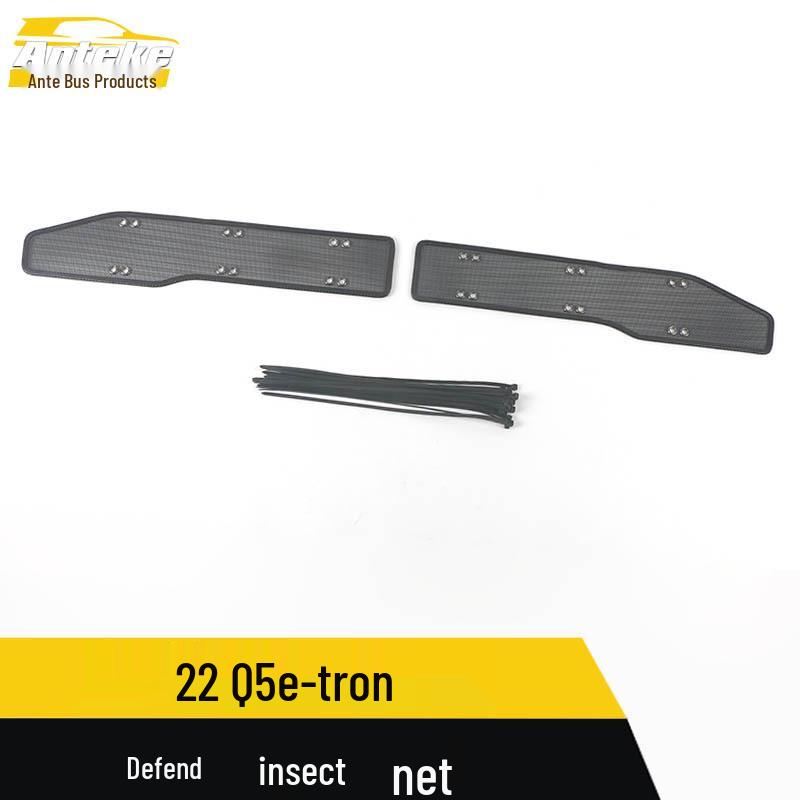 Radiator Panel Sticker with Insect Screen Sequins for 22 Q5 e-tron: Car Accessory with Diamond Mesh Design