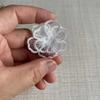 10PCS Embroidered Organza Fabric Floral Appliques  For Hairband Nail Decoration